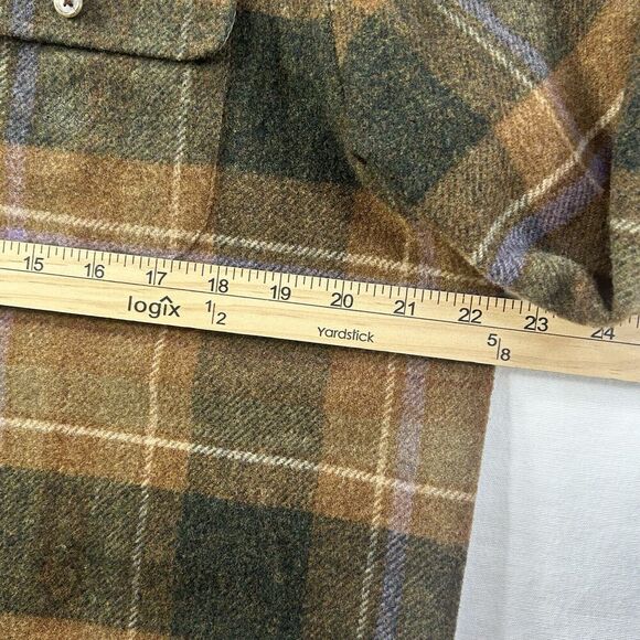 Lauren Ralph Lauren 100% Lambswool Plaid Zip Up Jacket Women’s Petite Medium - Picture 4 of 16